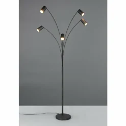Luminaires Trio Marley Lampadaire Noir, 5 lumières* Lampadaires Et Lampes Sur Pied