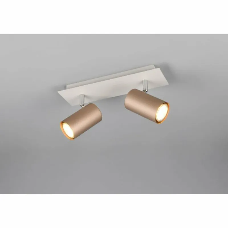 Luminaires Trio Marley Spot de plafond Brun, 2 lumières* Spots Et Projecteurs