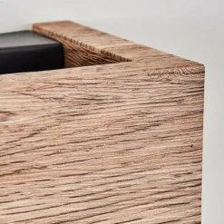 hofstein Marmorera Applique murale, Spot mural Couleur bois, Noir, 1 lumière