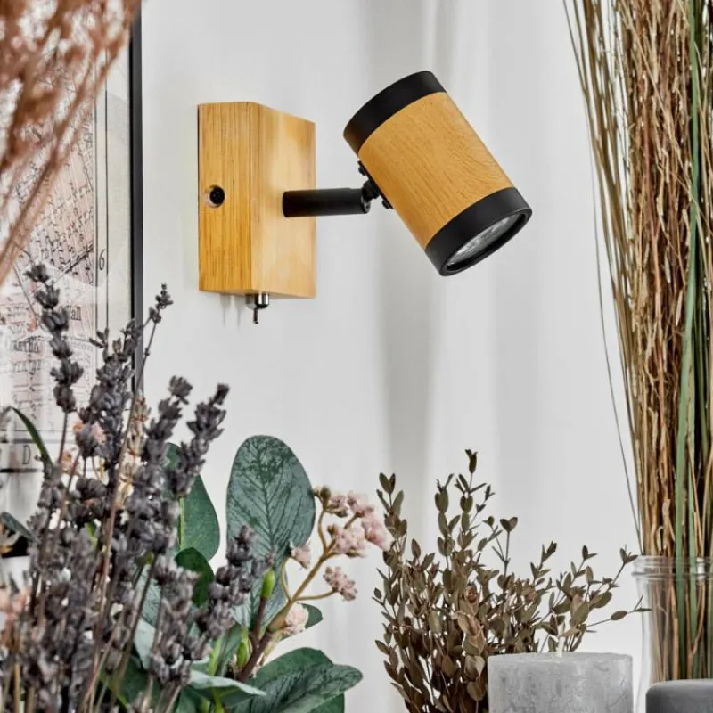 Luminaires Scandinaves-hofstein Martim Applique murale Chrome, Écru, Noir, 1 lumière