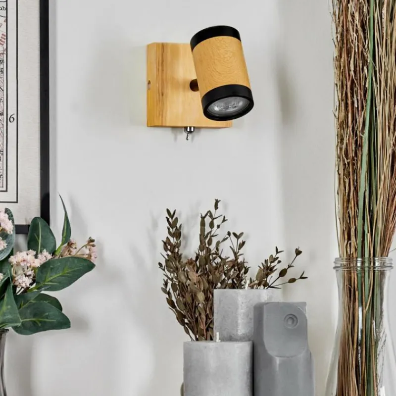 Luminaires Scandinaves-hofstein Martim Applique murale Chrome, Écru, Noir, 1 lumière