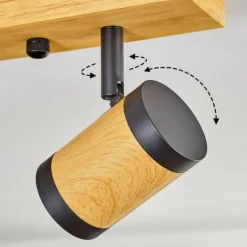 Luminaires Scandinaves-hofstein Martim Plafonnier Écru, Noir, 2 lumières