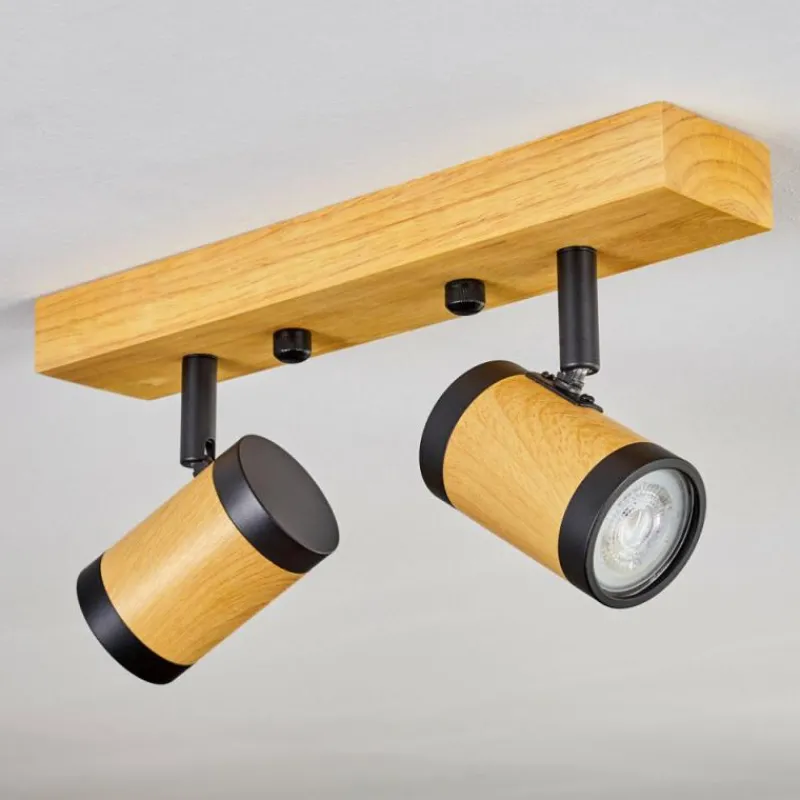 Luminaires Scandinaves-hofstein Martim Plafonnier Écru, Noir, 2 lumières