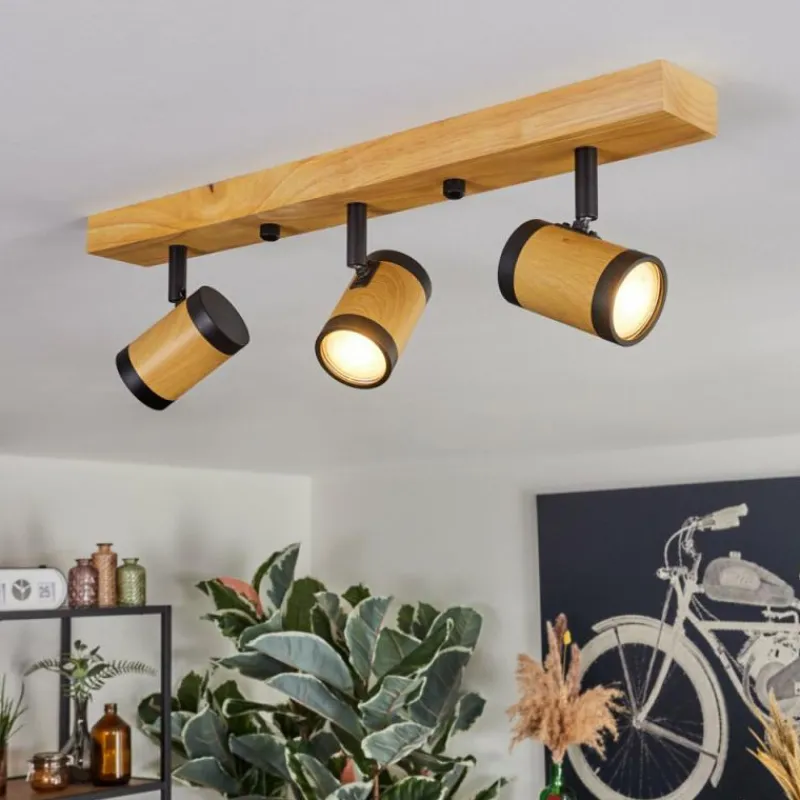 Luminaires Scandinaves-hofstein Martim Plafonnier Écru, Noir, 3 lumières