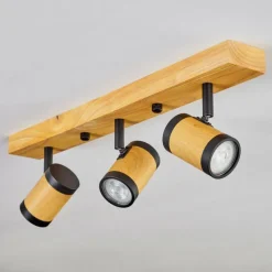 Luminaires Scandinaves-hofstein Martim Plafonnier Écru, Noir, 3 lumières