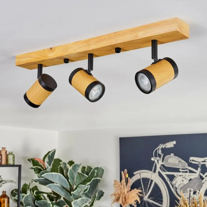 Luminaires Scandinaves-hofstein Martim Plafonnier Écru, Noir, 3 lumières