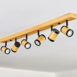 Luminaires Scandinaves-hofstein Martim Plafonnier Écru, Noir, 6 lumières