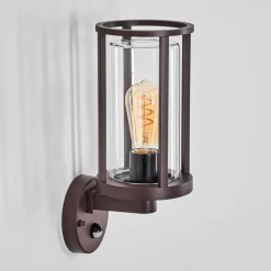 hofstein Martinha Lampe murale d´extérieur Rouille, 1 lumière, Détecteur de mouvement