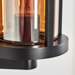 hofstein Martinha Lampe murale d´extérieur Noir, 1 lumière, Détecteur de mouvement