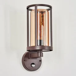 hofstein Martinha Lampe murale d´extérieur Rouille, 1 lumière, Détecteur de mouvement
