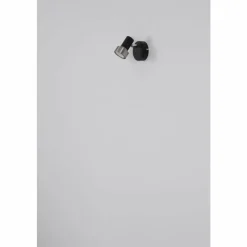 Luminaires Globo Lighting Mason Plafonnier, Spot de plafond, Applique murale, Spot mural Chrome, Noir, 1 lumière* Spots Et Projecteurs
