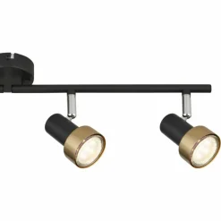 Lampes Dorées-Luminaires Globo Lighting Mason Plafonnier, Spot de plafond, Applique murale, Spot mural Chrome, Noir, 4 lumières