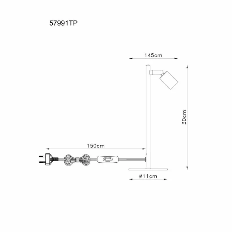 Luminaires Globo Lighting Matrix Lampe à poser Rose, 1 lumière* Lampes À Poser