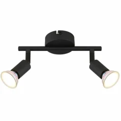 Luminaires Globo Lighting Matrix Plafonnier, Spot de plafond, Applique murale, Spot mural Noir, 2 lumières* Spots Et Projecteurs