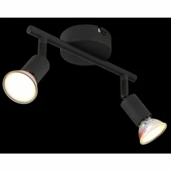 Luminaires Globo Lighting Matrix Plafonnier, Spot de plafond, Applique murale, Spot mural Noir, 2 lumières* Spots Et Projecteurs