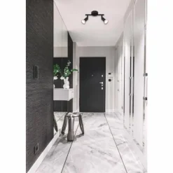 Luminaires Globo Lighting Matrix Plafonnier, Spot de plafond, Applique murale, Spot mural Noir, 2 lumières* Spots Et Projecteurs