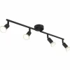 Luminaires Globo Lighting Matrix Plafonnier, Spot de plafond, Applique murale, Spot mural Noir, 4 lumières* Spots Et Projecteurs