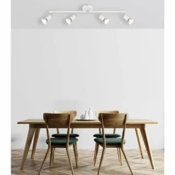 Luminaires Globo Lighting Matrix Plafonnier, Spot de plafond, Applique murale, Spot mural Blanc, 4 lumières* Spots Et Projecteurs