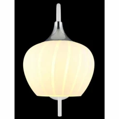 Luminaires Globo Lighting Maxy Applique murale Chrome, Blanc, 1 lumière