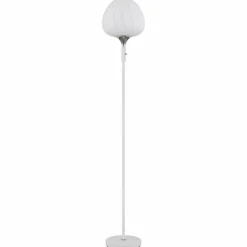 Luminaires Globo Lighting Maxy Lampadaire Chrome, Blanc, 1 lumière