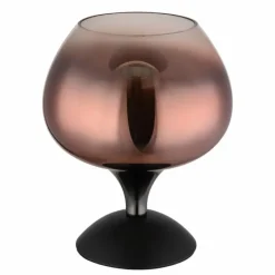 Luminaires Globo Lighting Maxy Lampe à poser Chrome, Noir, 1 lumière