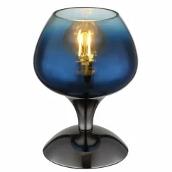 Luminaires Globo Lighting Maxy Lampe à poser Chrome, Noir, 1 lumière