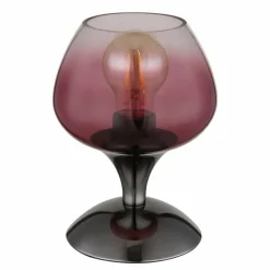 Luminaires Globo Lighting Maxy Lampe à poser Chrome, Noir, 1 lumière