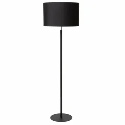 Lampes En Tissu-Luminaires Lucide MAYA Lampadaire Noir, 1 lumière
