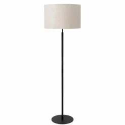 Lampes En Tissu-Luminaires Lucide MAYA Lampadaire Noir, 1 lumière