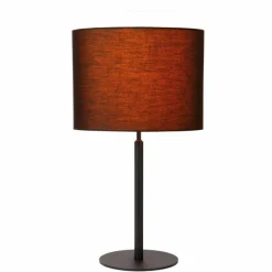 Lampes En Tissu-Luminaires Lucide MAYA Lampe à poser Noir, 1 lumière