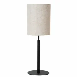 Lampes En Tissu-Luminaires Lucide MAYA Lampe à poser Noir, 1 lumière