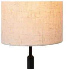 Lampes En Tissu-Luminaires Lucide MAYA Lampe à poser Noir, 1 lumière