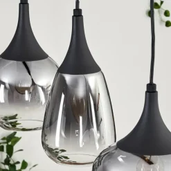 hofstein Maynal Suspension, Boule lumineuse, Suspension Clair, Fumé, 3 lumières