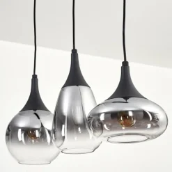 hofstein Maynal Suspension, Boule lumineuse, Suspension Clair, Fumé, 3 lumières