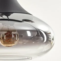 hofstein Maynal Suspension, Boule lumineuse, Suspension Clair, Fumé, 8 lumières