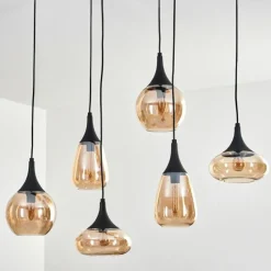 hofstein Maynal Suspension Noir, 6 lumières