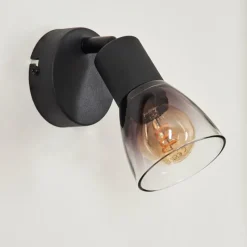 hofstein Medelim Applique murale, Spot mural Clair, Fumé, 1 lumière