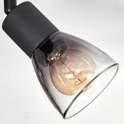 hofstein Medelim Plafonnier Clair, Fumé, 3 lumières