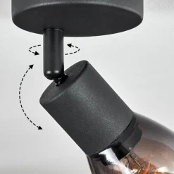 hofstein Medelim Plafonnier, Spot de plafond Noir, 1 lumière