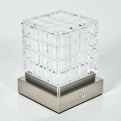 hofstein Medvik Lampe à poser LED Nickel mat, 1 lumière