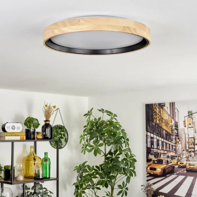 Luminaires Scandinaves-hofstein Melstad Plafonnier LED Écru, Blanc, 1 lumière, Télécommandes