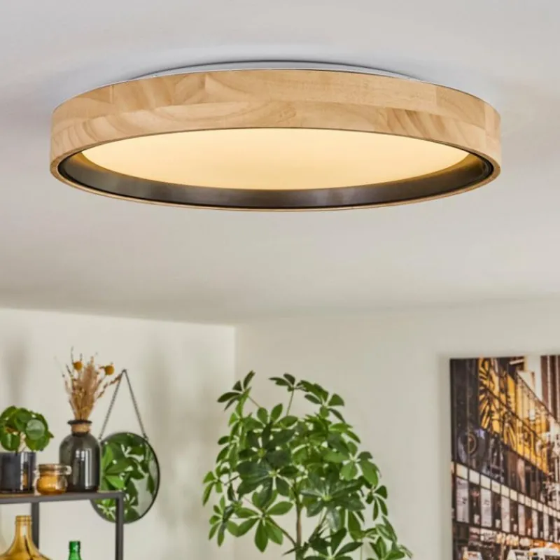 Luminaires Scandinaves-hofstein Melstad Plafonnier LED Écru, Blanc, 1 lumière, Télécommandes