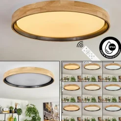 Luminaires Scandinaves-hofstein Melstad Plafonnier LED Écru, Blanc, 1 lumière, Télécommandes