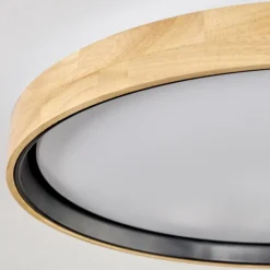 Luminaires Scandinaves-hofstein Melstad Plafonnier LED Écru, Blanc, 1 lumière, Télécommandes