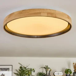 Luminaires Scandinaves-hofstein Melstad Plafonnier LED Écru, Noir, Blanc, 1 lumière