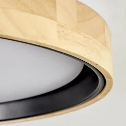 Luminaires Scandinaves-hofstein Melstad Plafonnier LED Écru, Noir, Blanc, 1 lumière