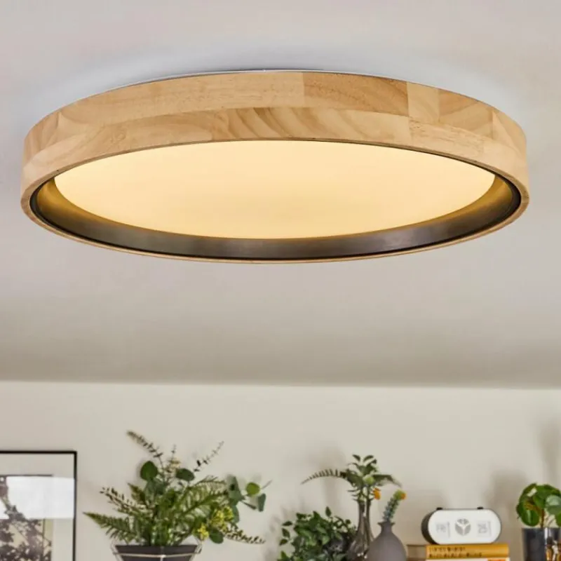 Luminaires Scandinaves-hofstein Melstad Plafonnier LED Écru, Noir, Blanc, 1 lumière