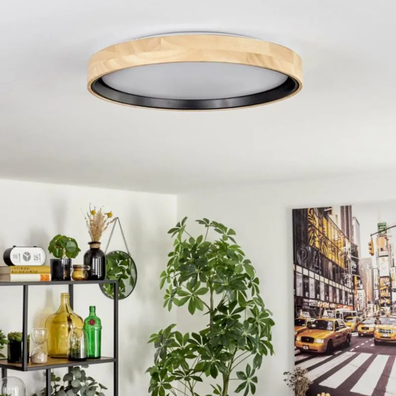 Luminaires Scandinaves-hofstein Melstad Plafonnier LED Écru, Noir, Blanc, 1 lumière