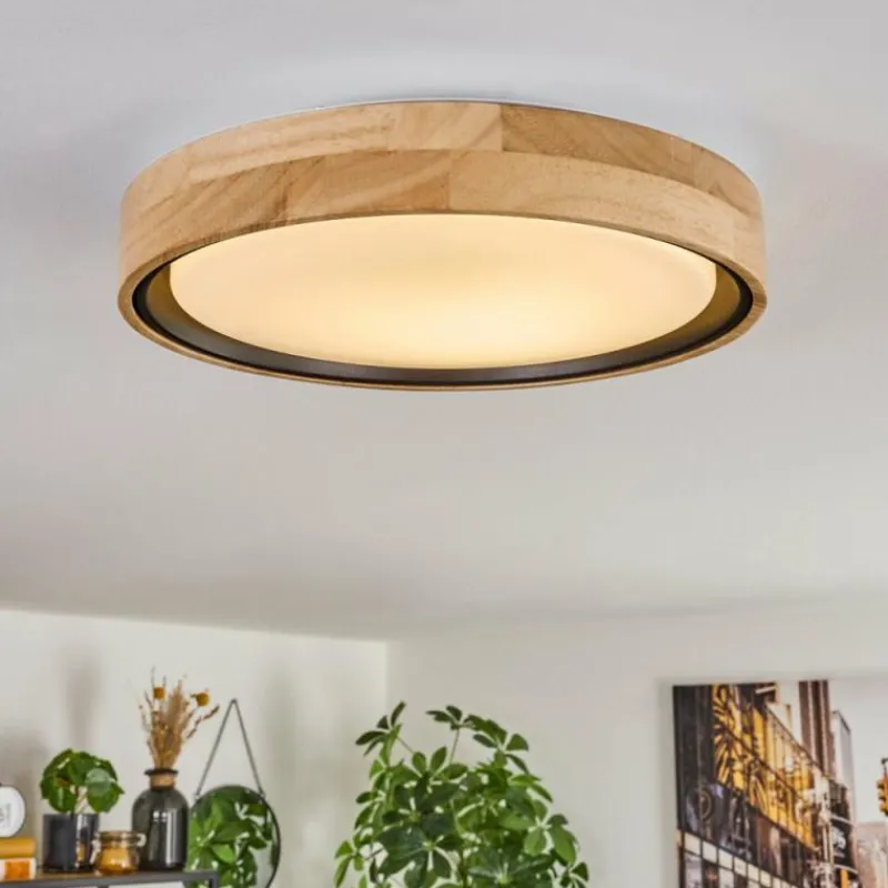 Luminaires Scandinaves-hofstein Melstad Plafonnier LED Écru, Noir, Blanc, 1 lumière