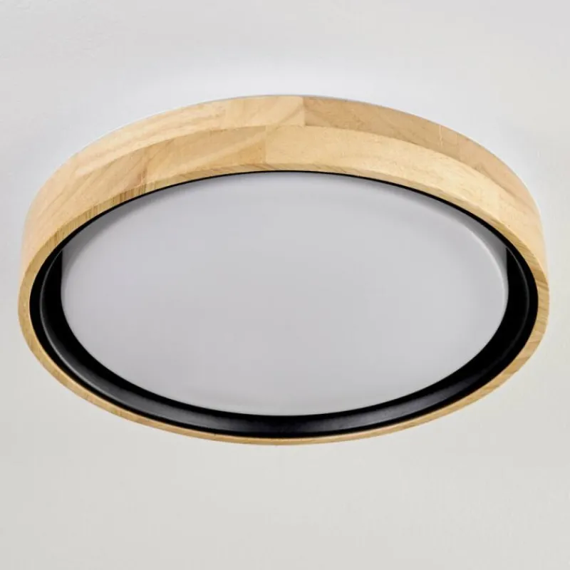 Luminaires Scandinaves-hofstein Melstad Plafonnier LED Écru, Noir, Blanc, 1 lumière